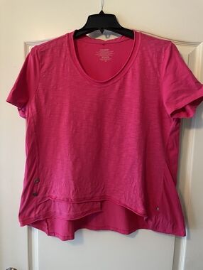 neon buddha Bright Hot Pink Layered Short Sleeve Tee